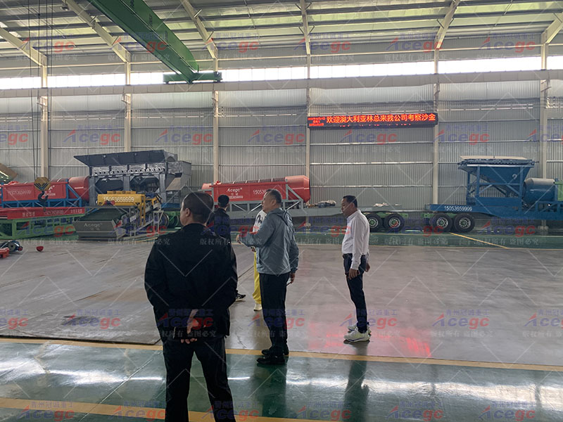 宁波客户实地考察海砂淡化设备厂家